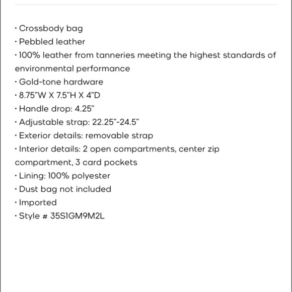 NWT Michael Kors Mercer Medium Pebbled Leather Crossbody Bag - Picture 2 of 13